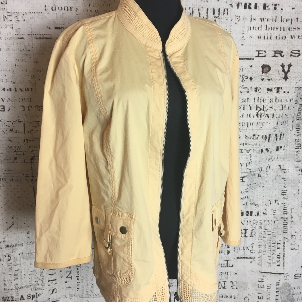 Chico’s Lightweight Cargo Zip Jacket Coat - image 2